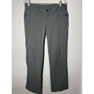 Columbia Packable Womens 8 Pants Green Omni Tech Hiking Workout Straight Leg